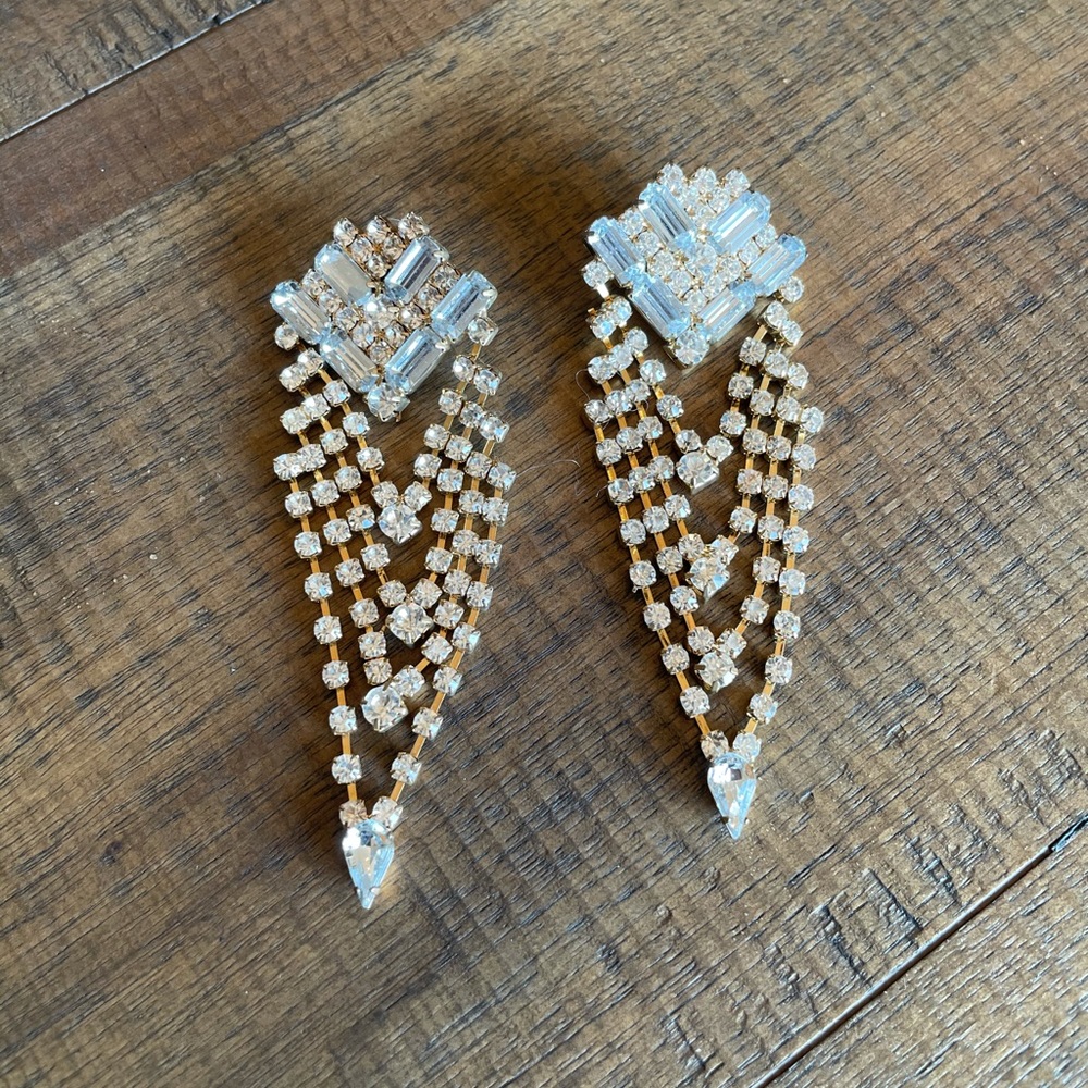 Bebe chandelier earrings